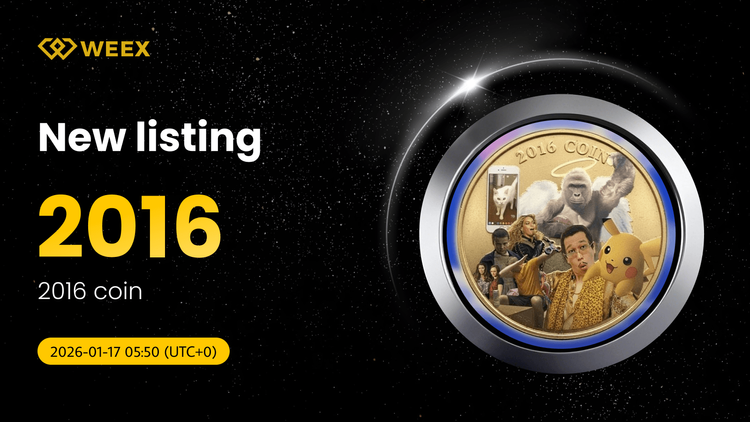 2016 Coin (2016) Lists on WEEX: Trade 2016 USDT Now